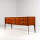 Italian sideboard or chest of drawers in teak Italy 1960