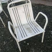 Lot de 4 Fauteuils de jardin vintage