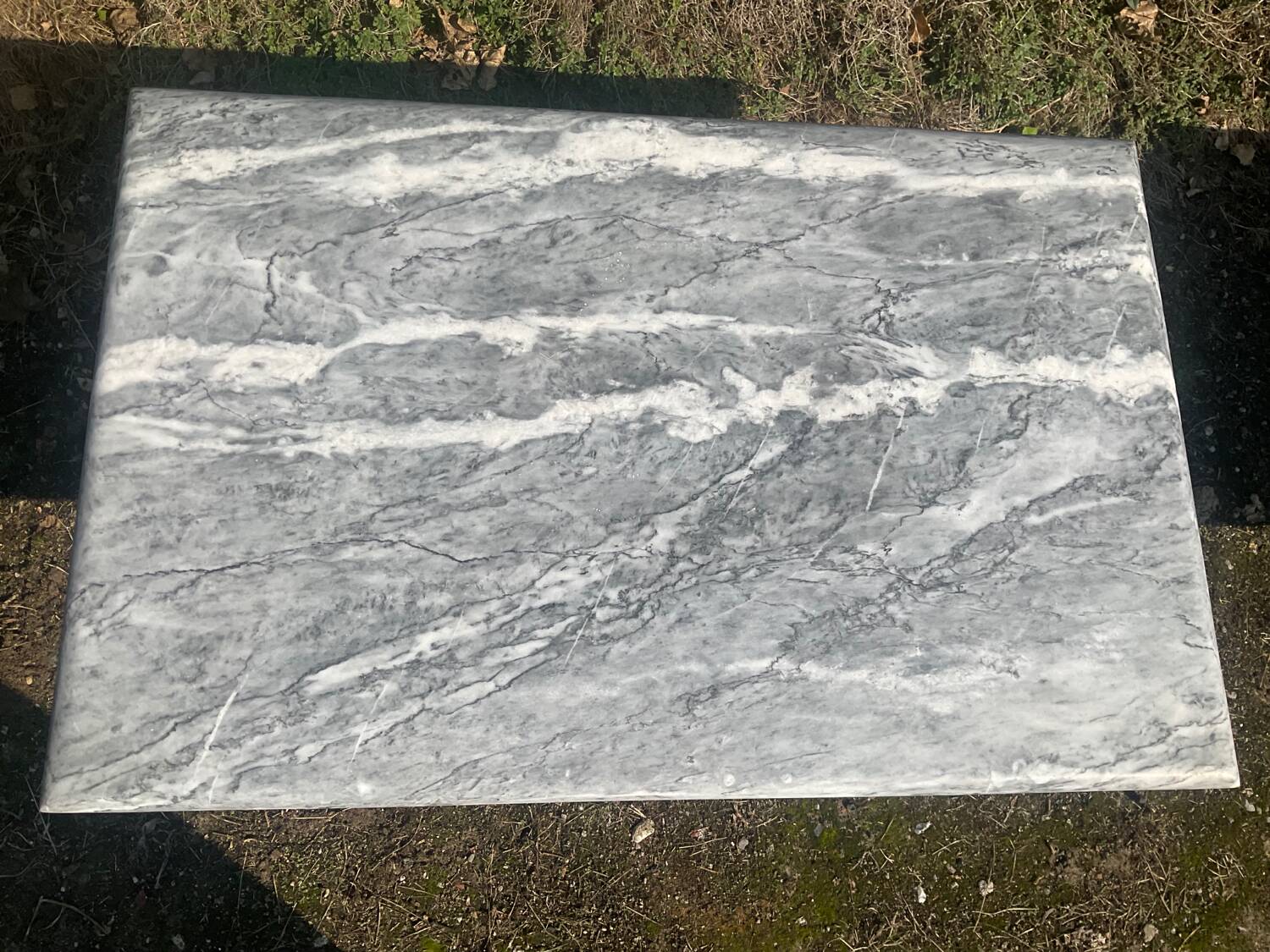 Vintage 70s marble coffee table