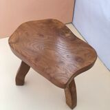 Elm tripod stool
