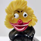 Black and Multicolored Murano Glass Clown Trinket Bowl / Ashtray, Italy