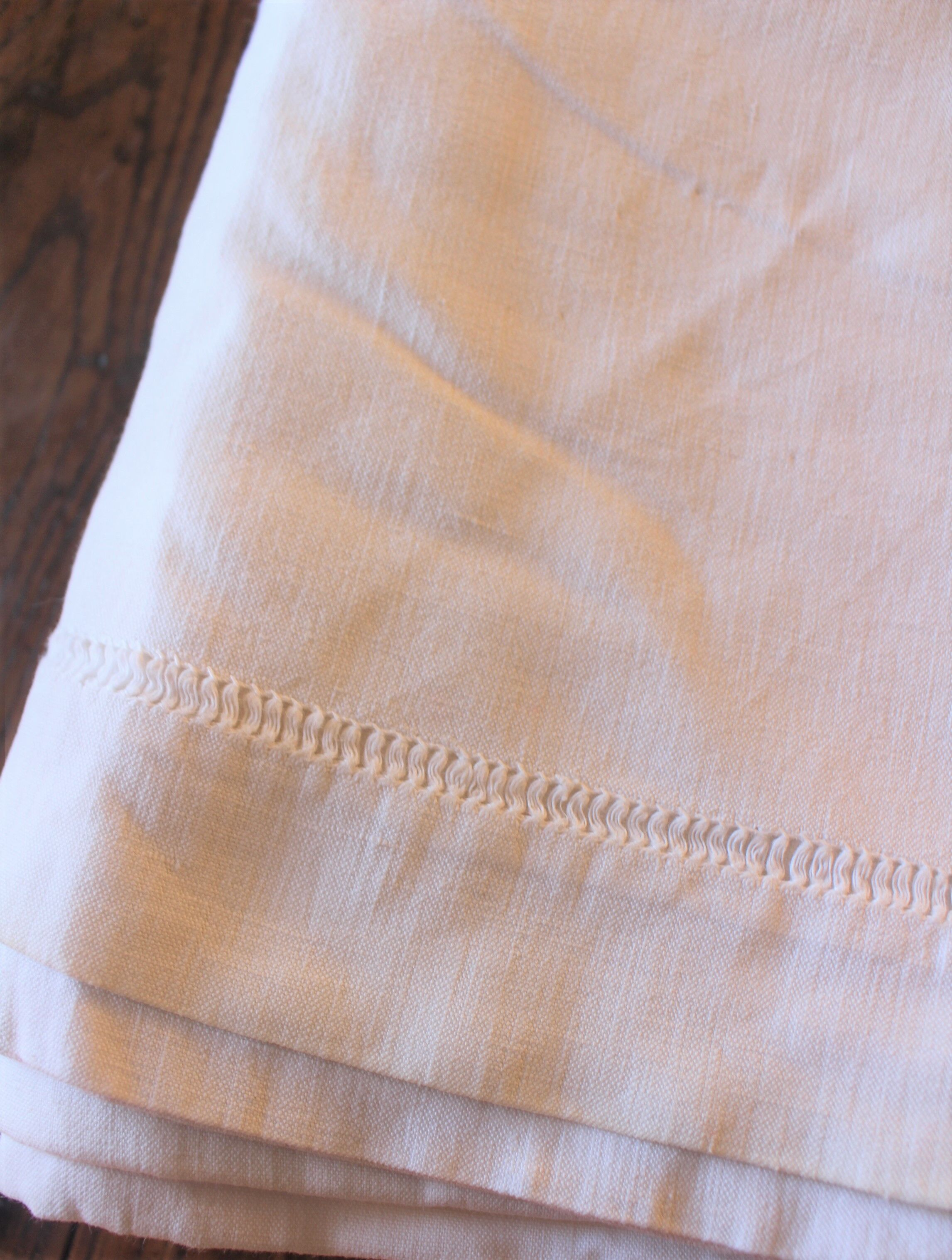White sheet Monograms G R days scales