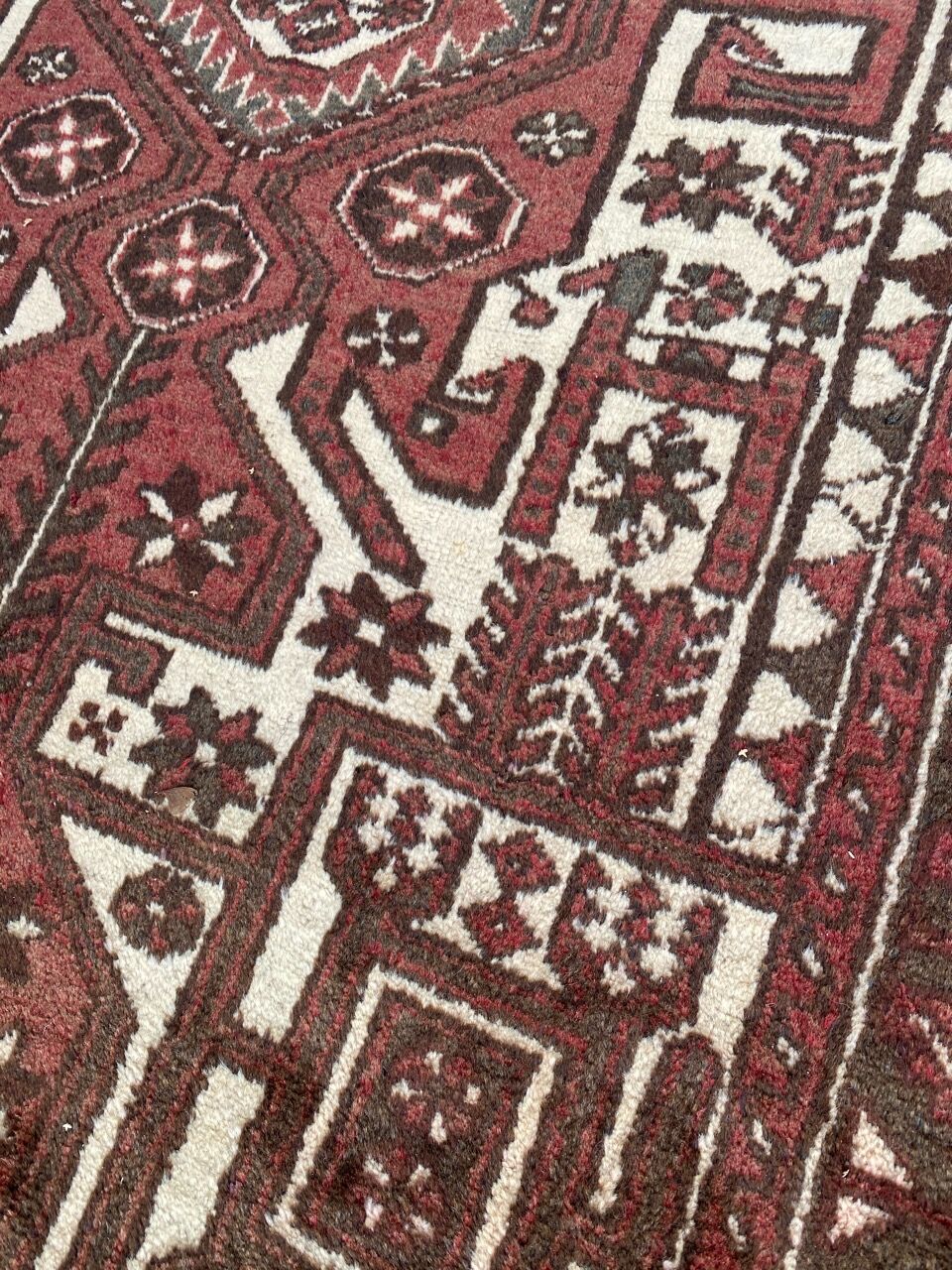 Vintage persian carpet hamadan 128x212 cm