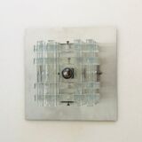 Murano glass wall lamp by albano poli for poliarte, italy 70s