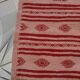 Berber carpet pink and Red 110 x 66 cm