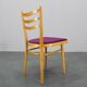 Ensemble de quatre chaises de salle à manger en hêtre des années 1960, Tchécoslovaquie