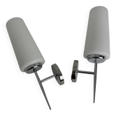 PAIR OF VINTAGE OPALINE WALL LIGHTS
