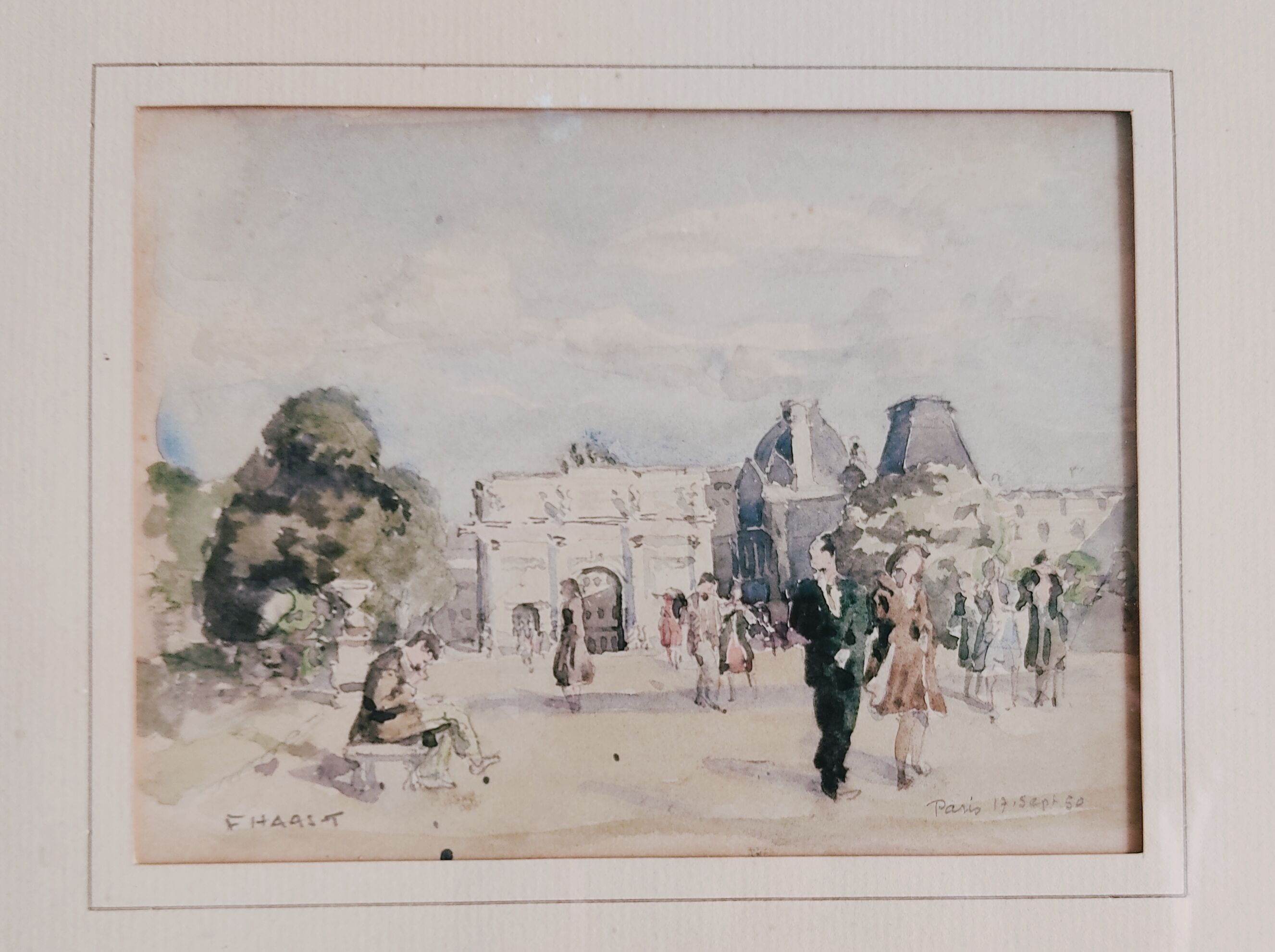 Vue de Paris Carrousel du Louvre, F.Haast