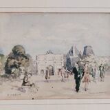 Vue de Paris Carrousel du Louvre, F.Haast