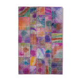 Tapis anatolien contemporain tissé à la main 200 cm x 300 cm tapis patchwork multicolore