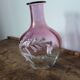 Enamelled glass night jug carafe - late 19th century