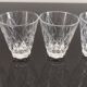 Set de 4 verres digestifs en cristal ciselé vintage Shell