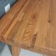 Table basse pin pieds compas vintage années 70-80