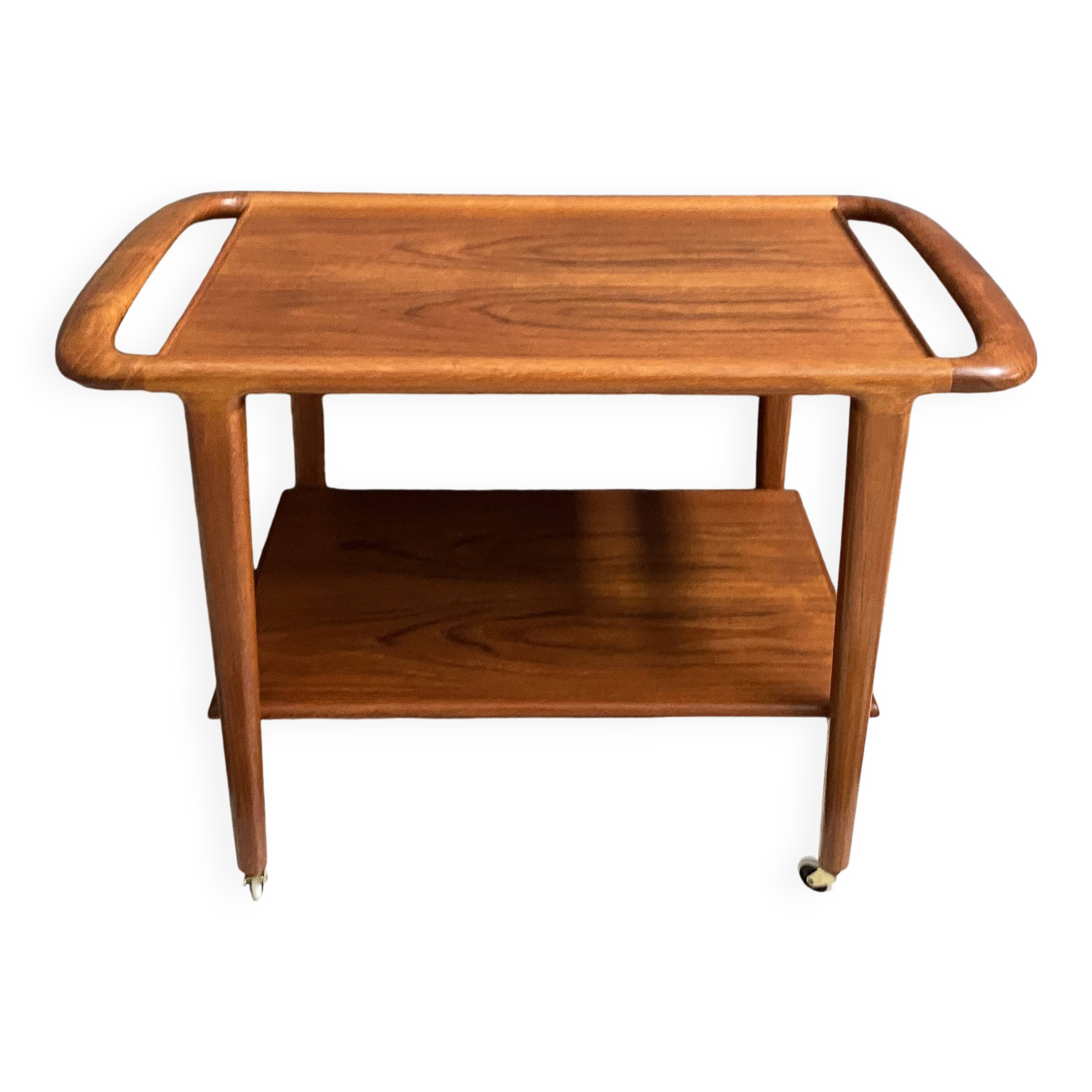 Teak serving trolley by Niels Otto Moller Denmark 1960s Old store stock