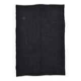 5x7 Dark Navy Blue Solid Turkish Vintage Kilim Rug For Bedroom, 156x223 Cm