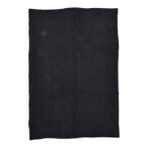 Tapis kilim vintage turc uni bleu marine foncé 5x7 pour chambre, 156x223 cm