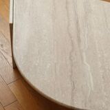 Travertine coffee table Roche Bobois