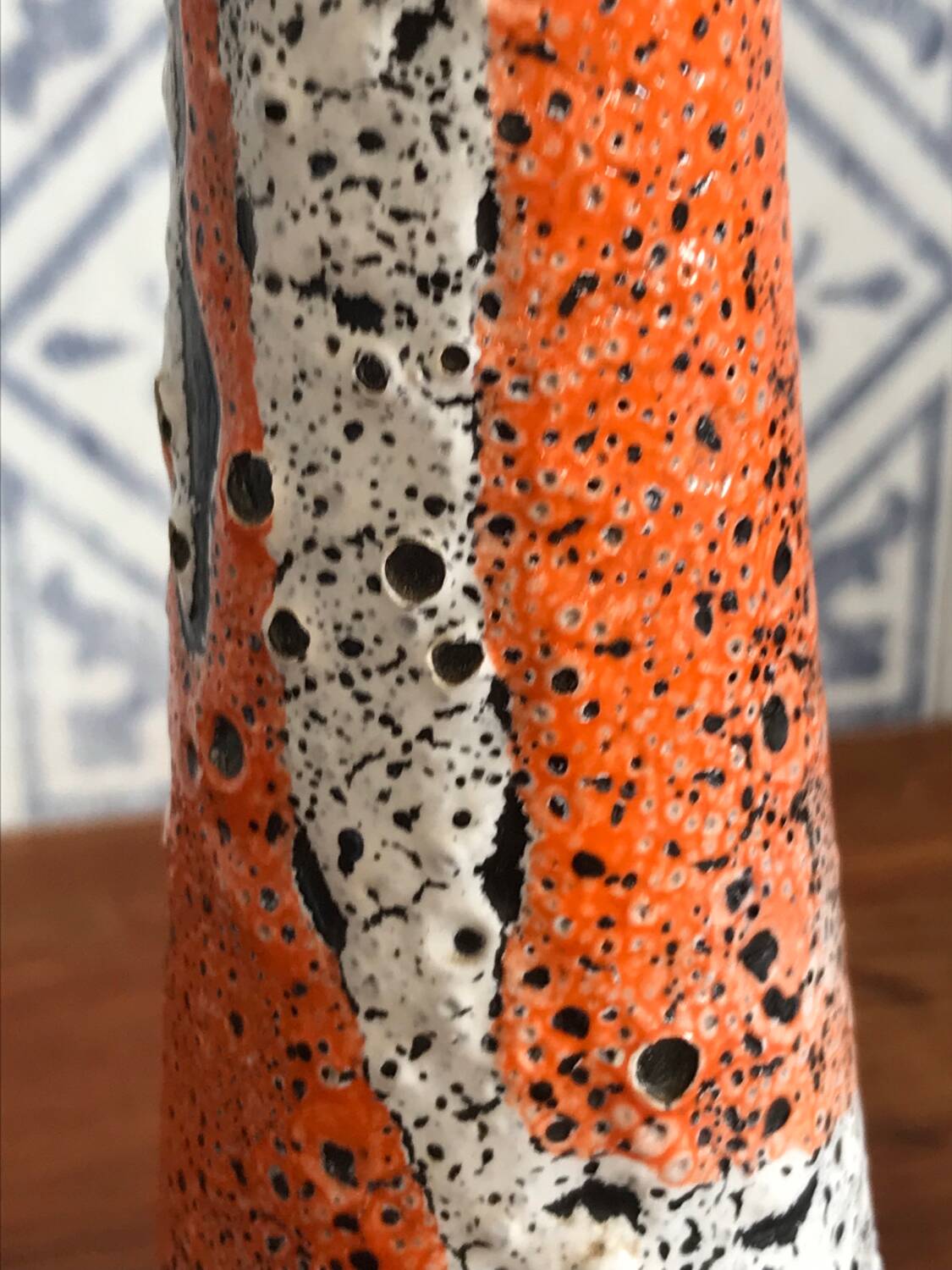 Ceramic soliflore vase from the 60s
