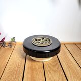 Pique flowers design resin black n white