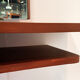 Wall mounted teak vanity table with mirror, 1960s