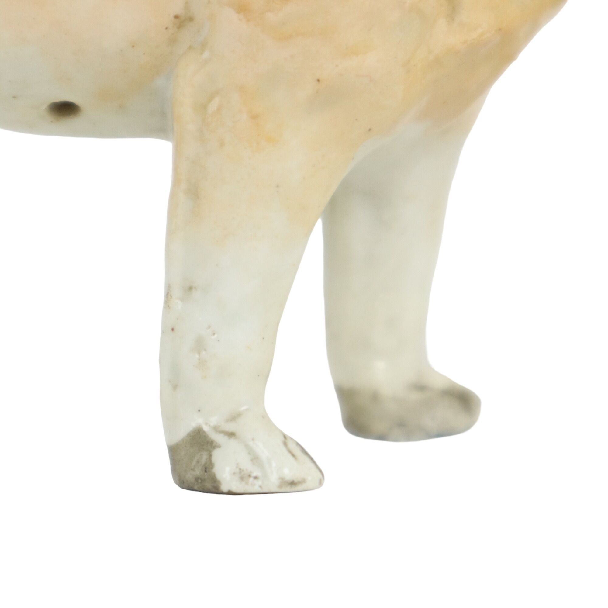Antique Couple Porcelain Pug Statue Sculpture Art Nouveau 1920