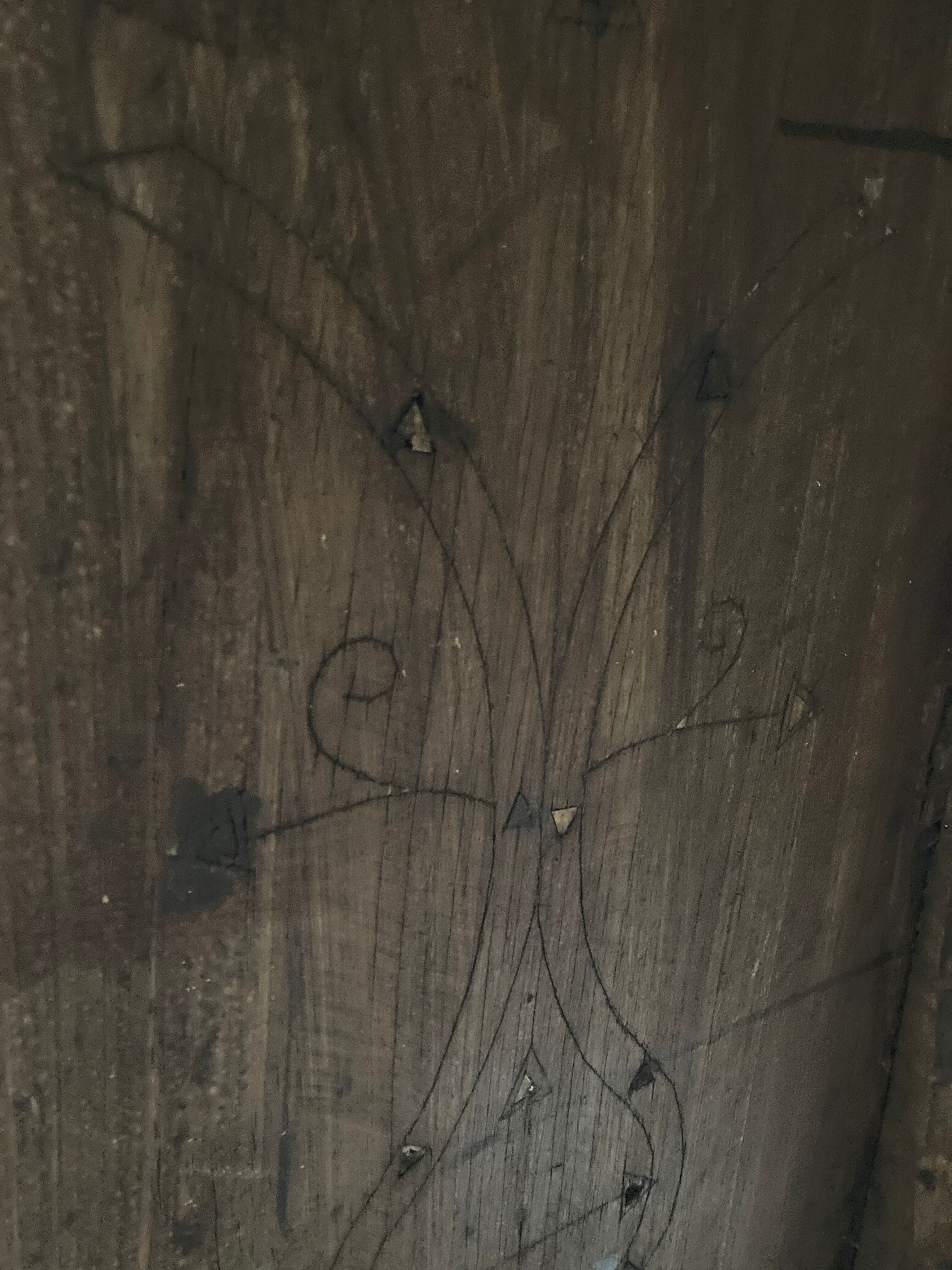 19th century Syrian, mother of pearl inlay marquetry wedding cabinet or chest