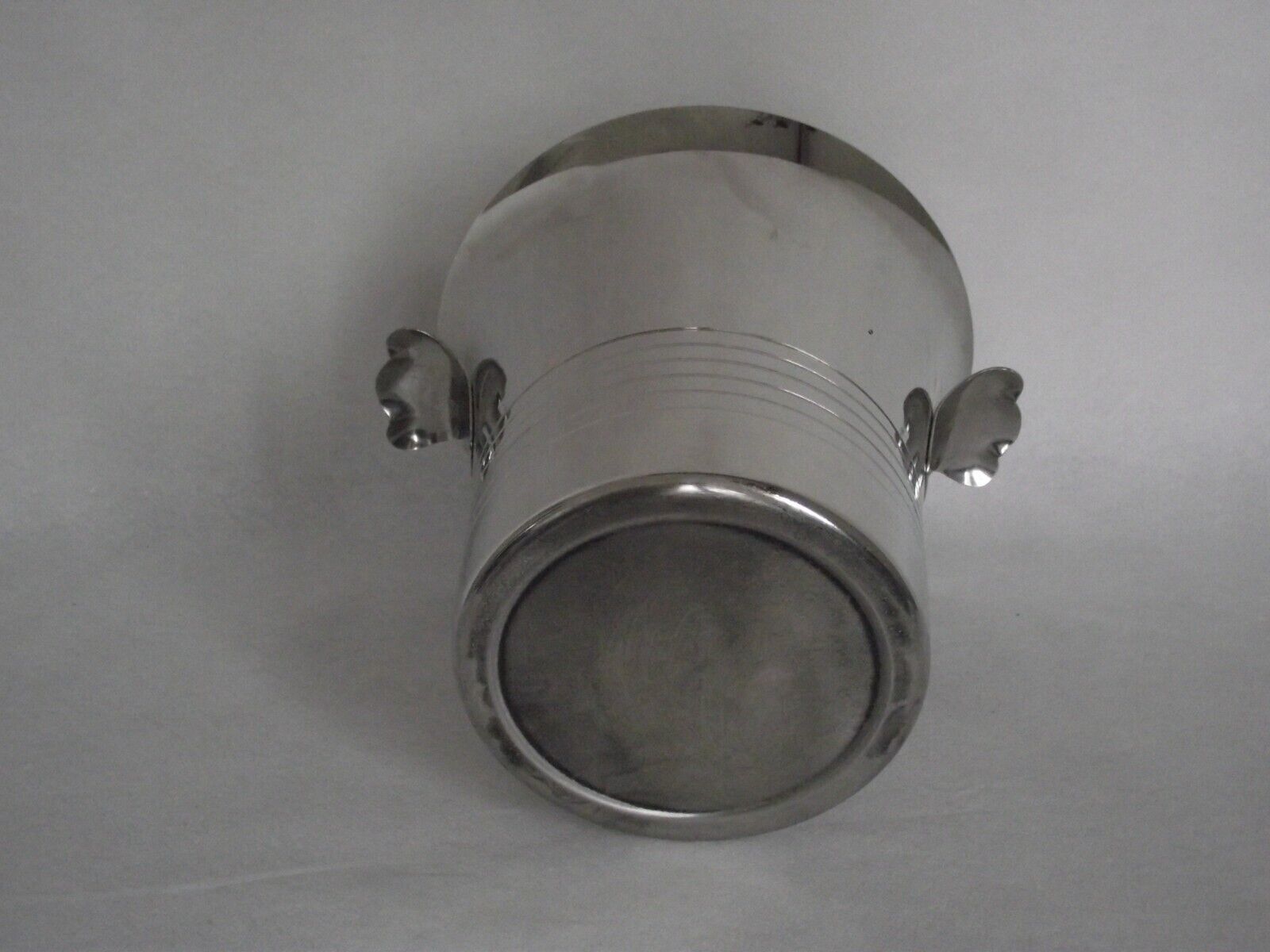 Silver stainless steel champagne bucket 18.10