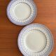 Set of 2 Creil and Montereau blue dishes – vintage serving plates