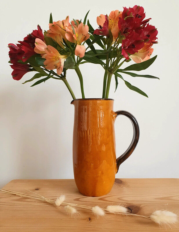 Large vintage Vallauris pitcher vase