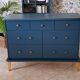 Large Rød Sødgren blue ganne chest of drawers