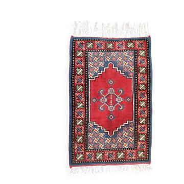 Tapis Ancien Caucase Shirvan Fait Main Laine Vintage Oriental 82x130cm