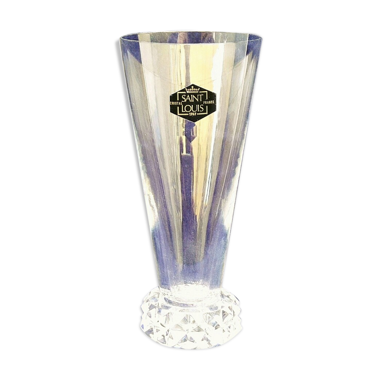 Crystal aperitif glass Saint Louis diamond model