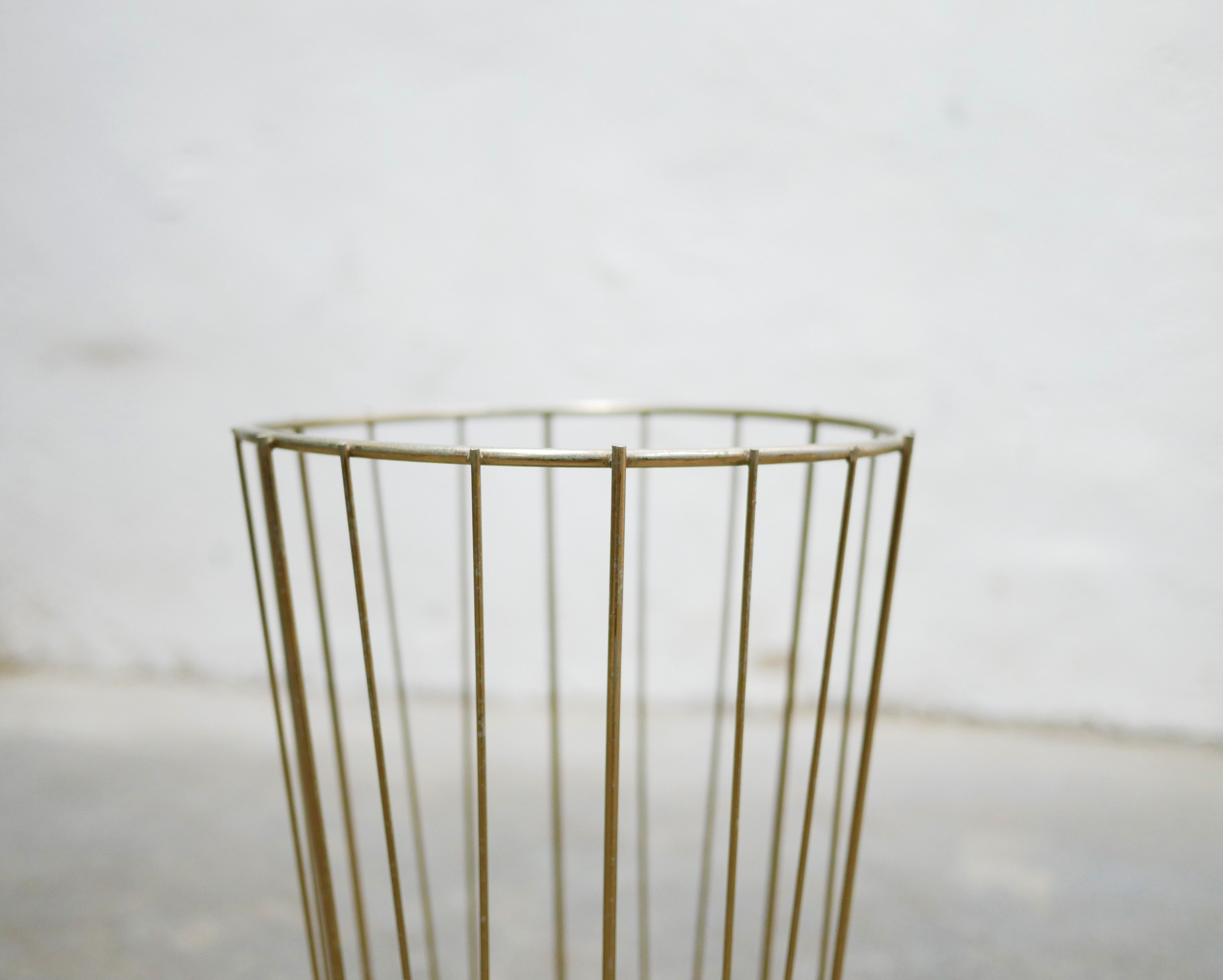 Vintage brass umbrella holder