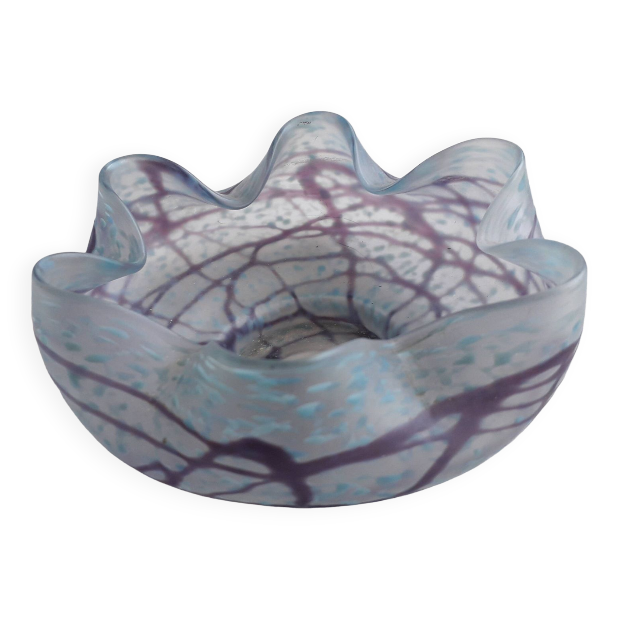 Vintage glass catchall tray