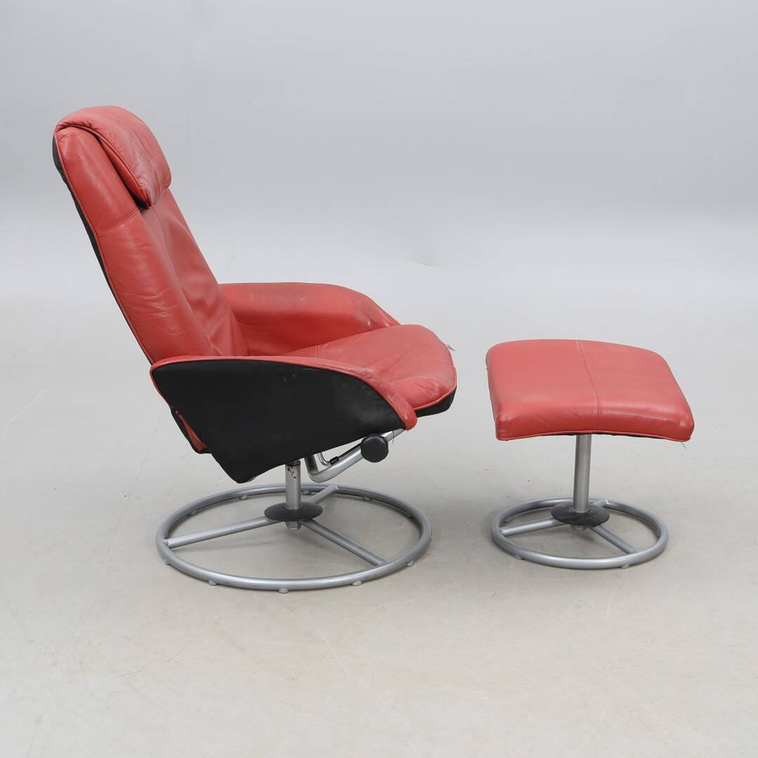 armchair and footstool