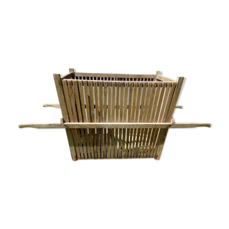 Very large wooden slat basket