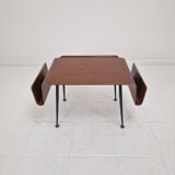 Italian Mid-Century Modern Coffee Table with Magazine Racks, 1950s