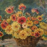 Painting Still Life with bouquet