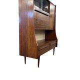 Vintage wooden cabinet with display case / bar section