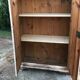 Double wardrobe with hand-painted floral design