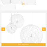 Luminaire suspension Random Light of the brand Moooi diameter 50 cm in white