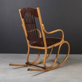 Antique Jacob & Josef Kohn Rocking Chair | Art Nouveau Design, Bentwood,