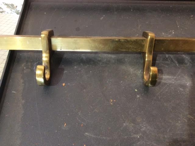 Brass luggage rack