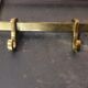 Brass luggage rack
