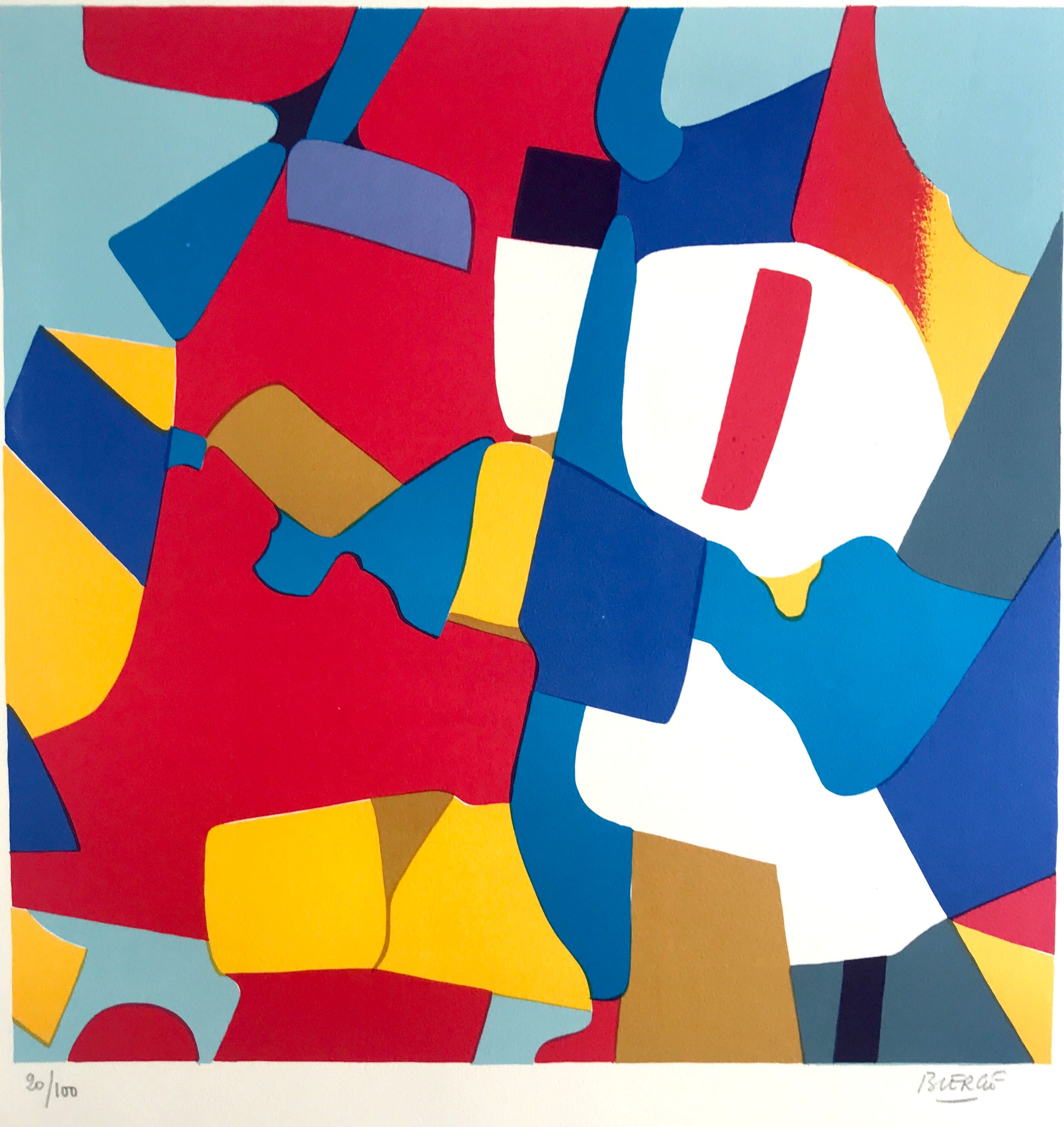 Roland BIERGE, Montfermeil, 1978. Original lithograph signed in pencil.