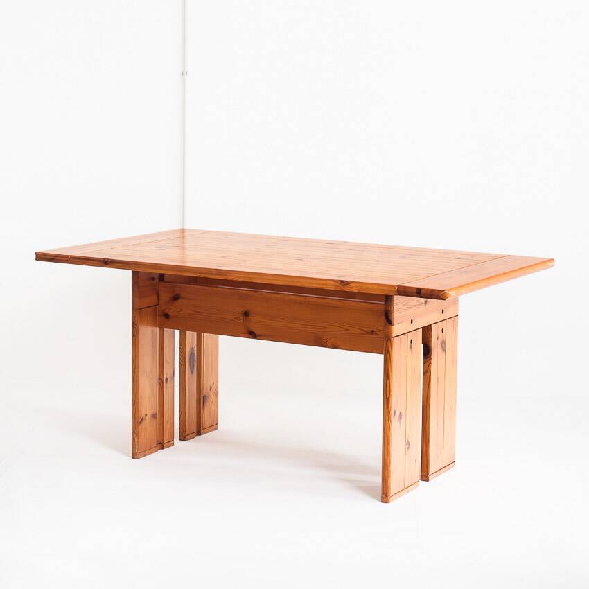 Dining table designed by Silvio Coppola for Fratelli Montina. Italy, 1970s