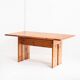Dining table designed by Silvio Coppola for Fratelli Montina. Italy, 1970s