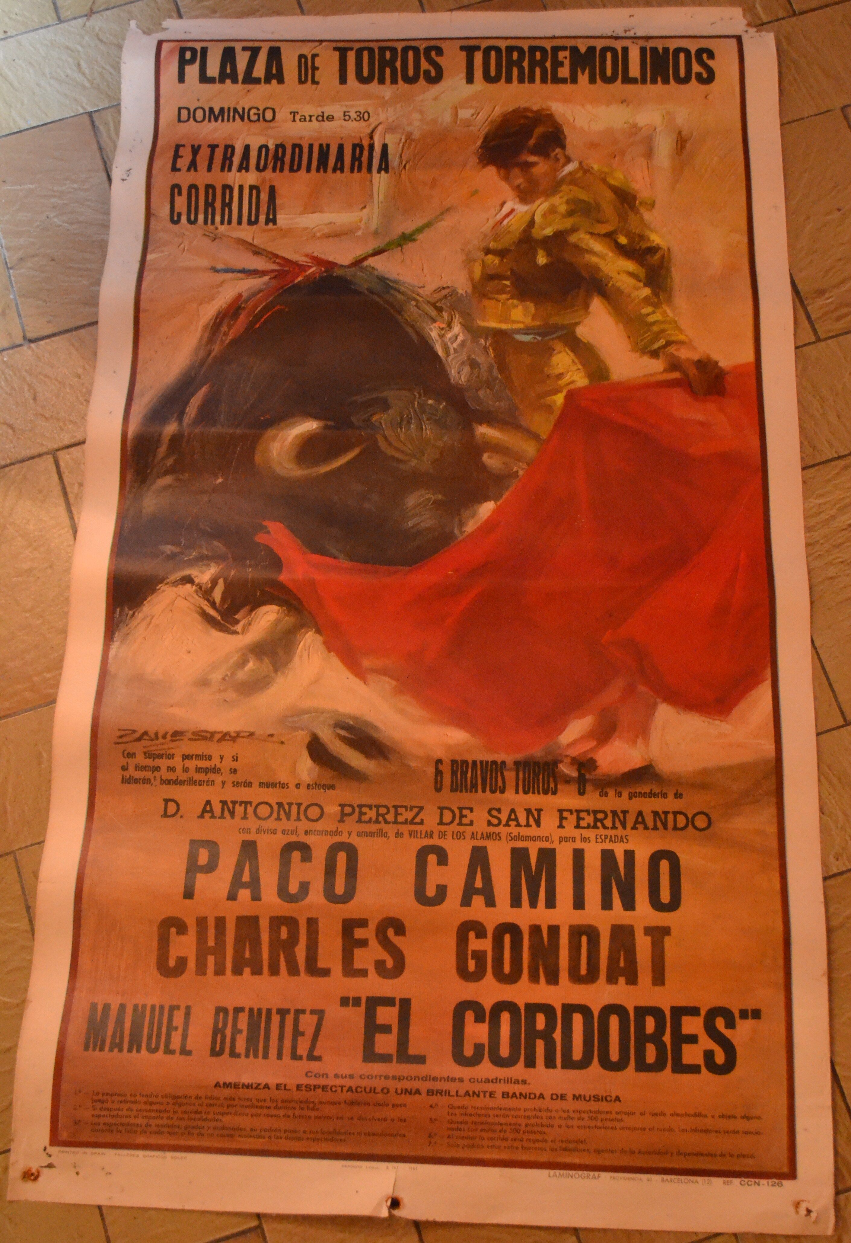 Bullfighting poster 1964