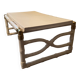 Table basse Bambou « Kettal » des années 70 en fibre de verre