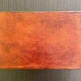 Handmade wooden and leather storage box